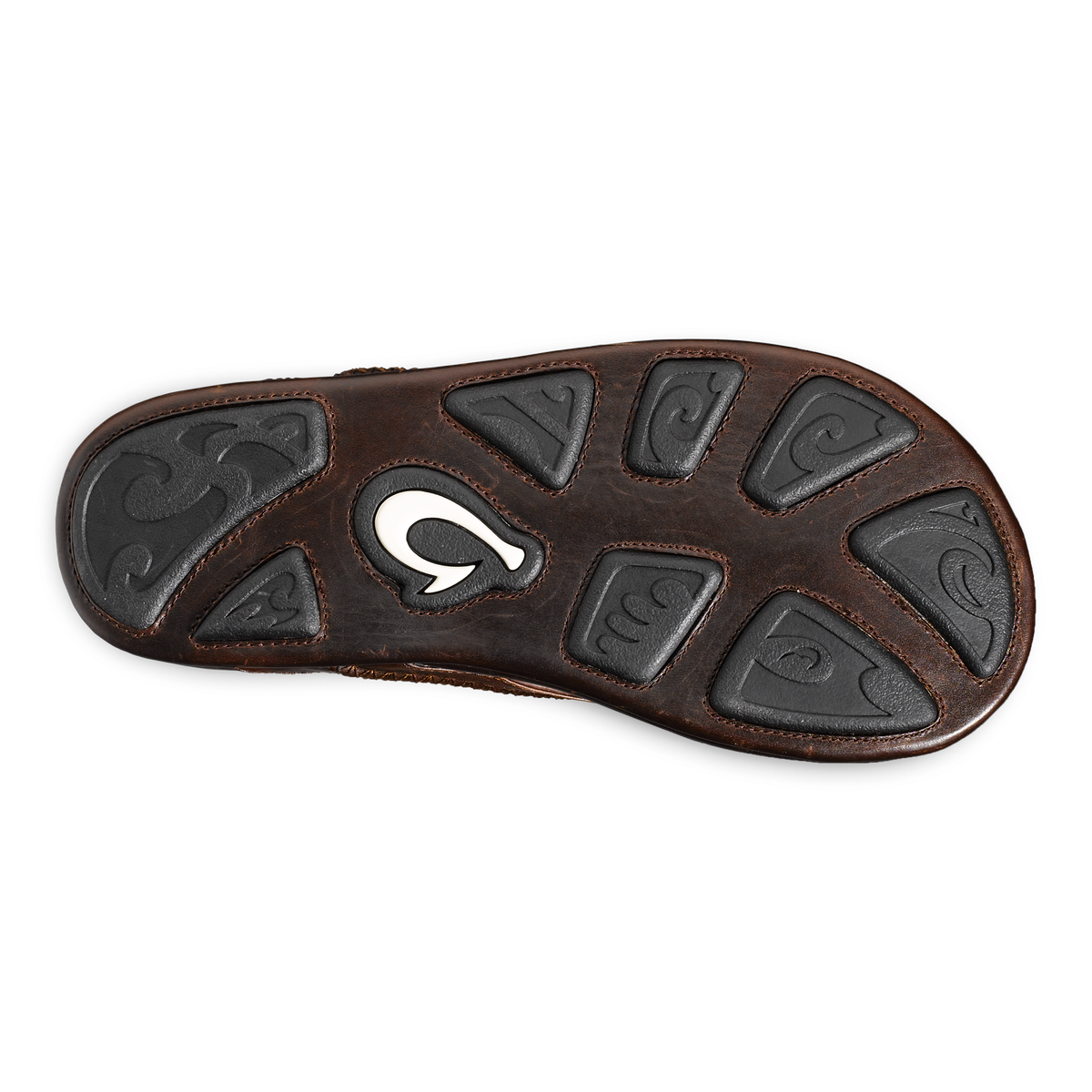 OluKai | Mea Ola Men's Leather Beach Sandals - Dark Java