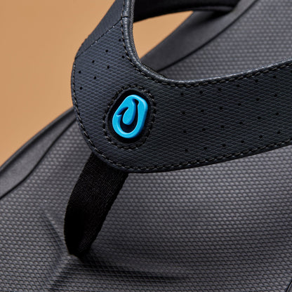 OluKai | Ki‘i Men’s Water Ready Beach Sandals - Lava Rock / Bold Blue