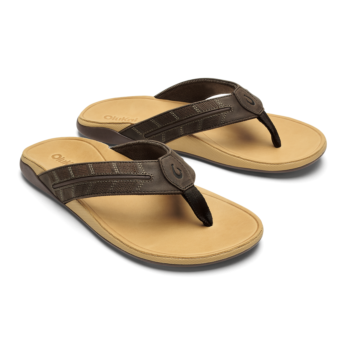 OluKai | Tuahine Palm - Dk Java / Golden Sand