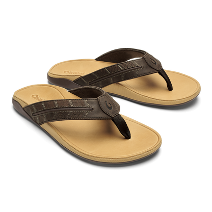 OluKai | Tuahine Palm - Dk Java / Golden Sand
