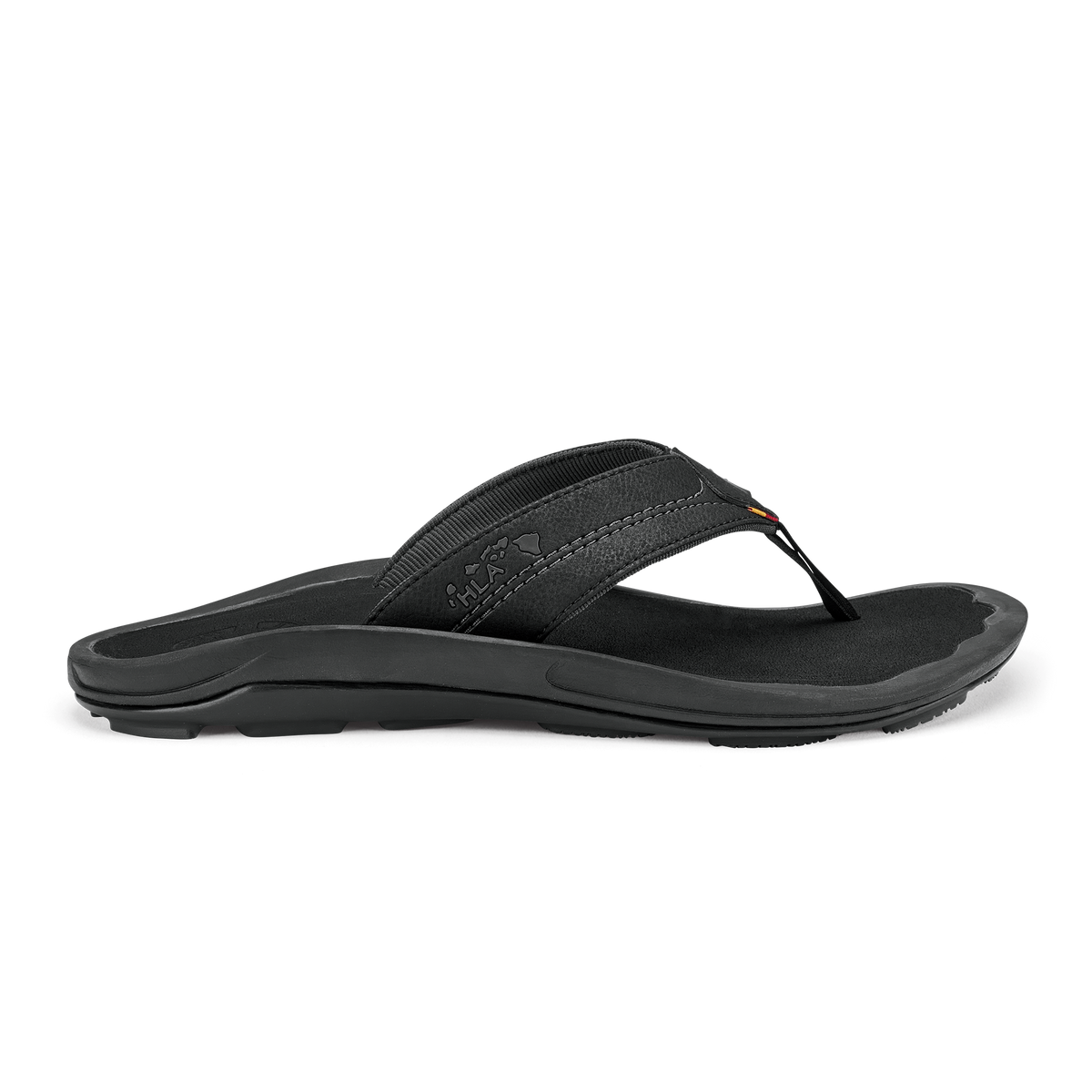 OluKai | Kīpī Men’s Comfortable Beach Sandals - Black