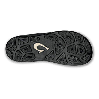 OluKai | Kīpī Men’s Comfortable Beach Sandals - Black