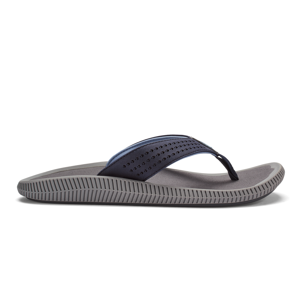 OluKai | Ulele Men's Beach Sandals - Blue Depth / Charcoal
