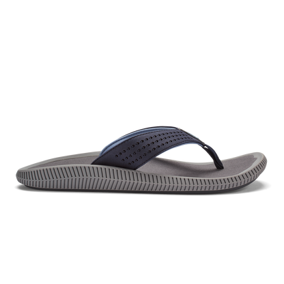 OluKai | Ulele Men's Beach Sandals - Blue Depth / Charcoal