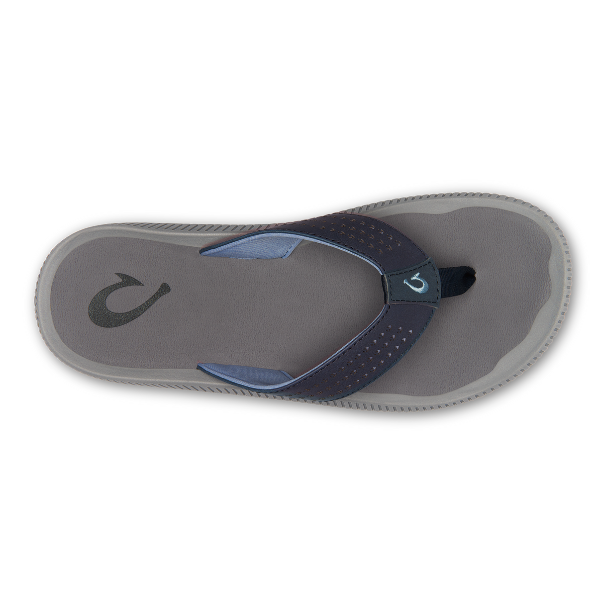 OluKai | Ulele Men's Beach Sandals - Blue Depth / Charcoal