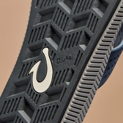 OluKai | Ulele Men's Beach Sandals - Blue Depth / Charcoal