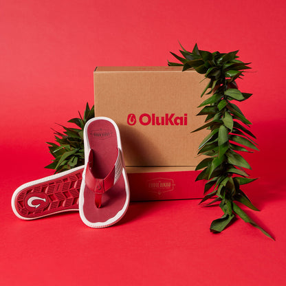 OluKai | Ulele - Off White / Deep Red