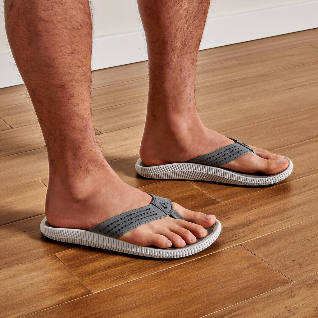 OluKai | Ulele Men's Water-Ready Beach Sandals - Stone