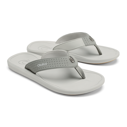 OluKai | Ki‘i Men’s Water Ready Beach Sandals - Ash / Sterling