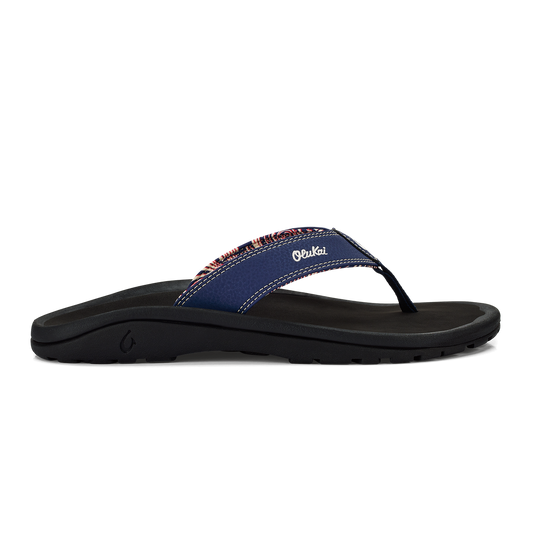 OluKai | ‘Ohana Men's Beach Sandals - Navy / Onyx