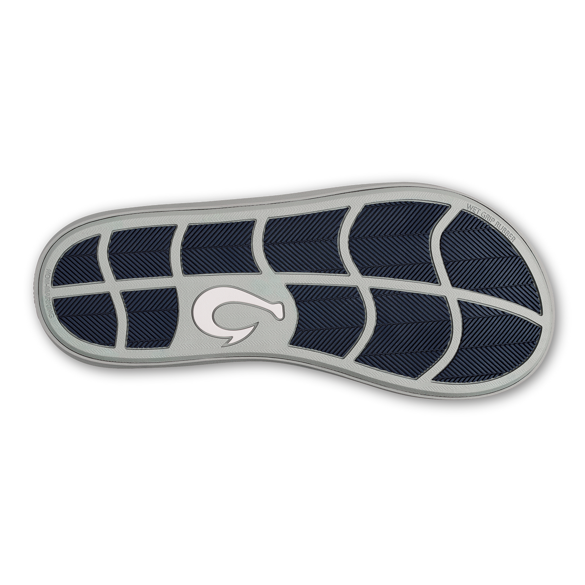 OluKai | Pili Men’s Waterproof Leather Sandals - Ash / Mood Indigo
