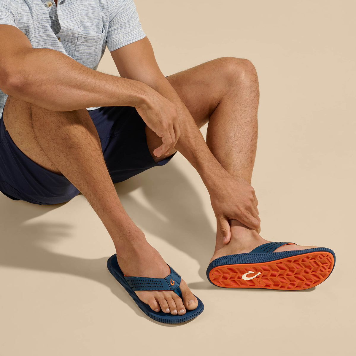 OluKai | Ulele Men's Water-Ready Beach Sandals - Lagoon