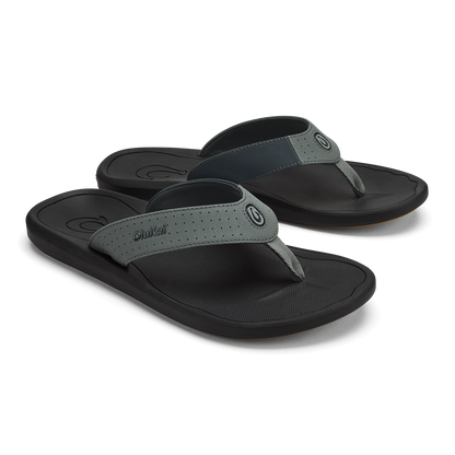 OluKai | Ki‘i Men’s Water Ready Beach Sandals - Rock / Lava Rock
