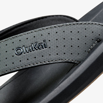 OluKai | Ki‘i Men’s Water Ready Beach Sandals - Rock / Lava Rock
