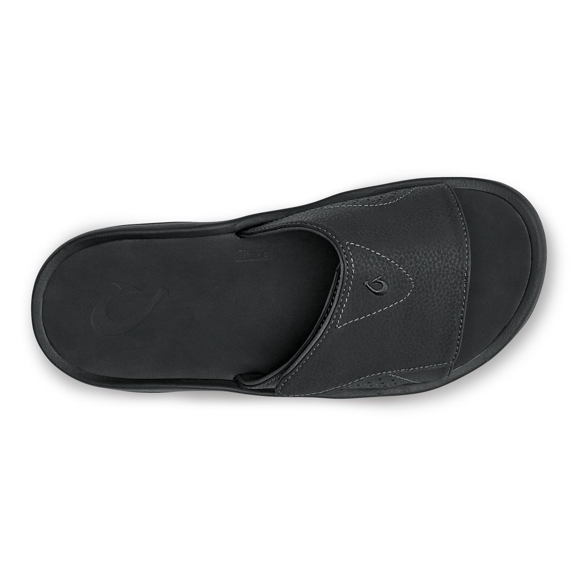 OluKai | Nalu Slide Men's Beach Slide Sandals - Black