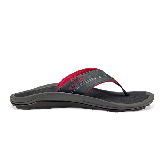 OluKai | Kīpī Men’s Comfortable Beach Sandals - Dark Shadow
