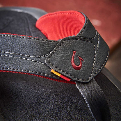 OluKai | Kīpī Men’s Comfortable Beach Sandals - Dark Shadow