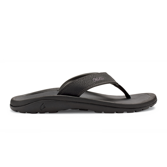 OluKai | OluKai ‘Ohana - Black / Dark Shadow | Men's Beach Sandals