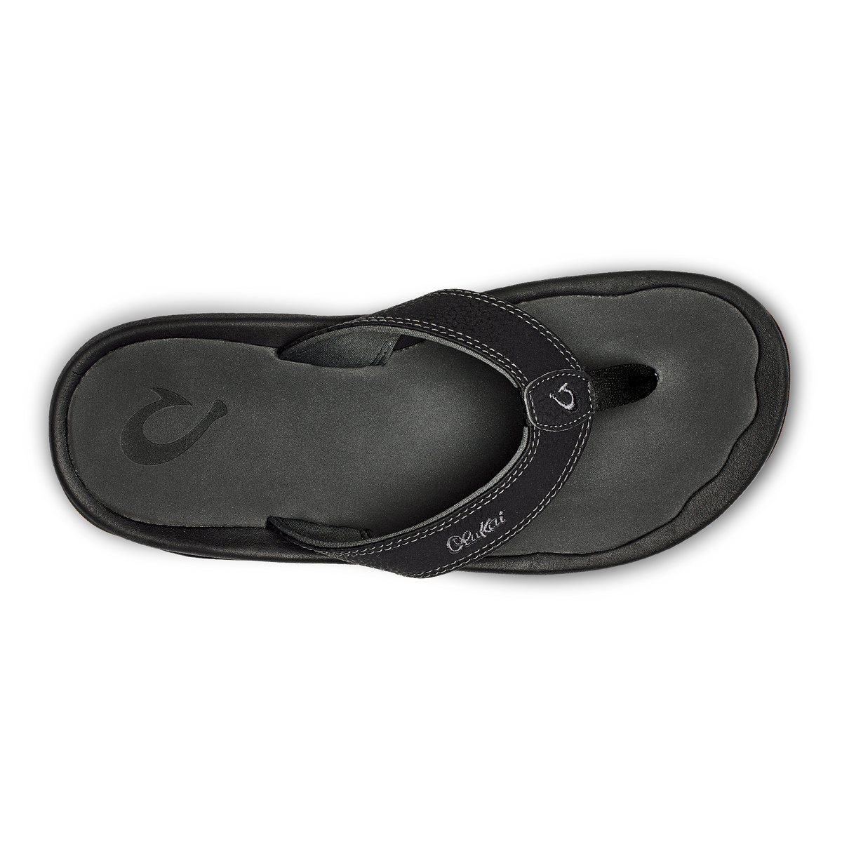 OluKai | OluKai ‘Ohana - Black / Dark Shadow | Men's Beach Sandals
