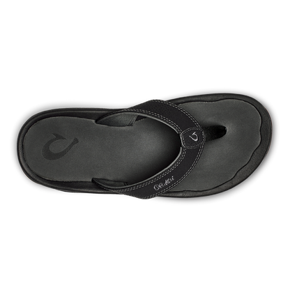OluKai | OluKai ‘Ohana - Black / Dark Shadow | Men's Beach Sandals