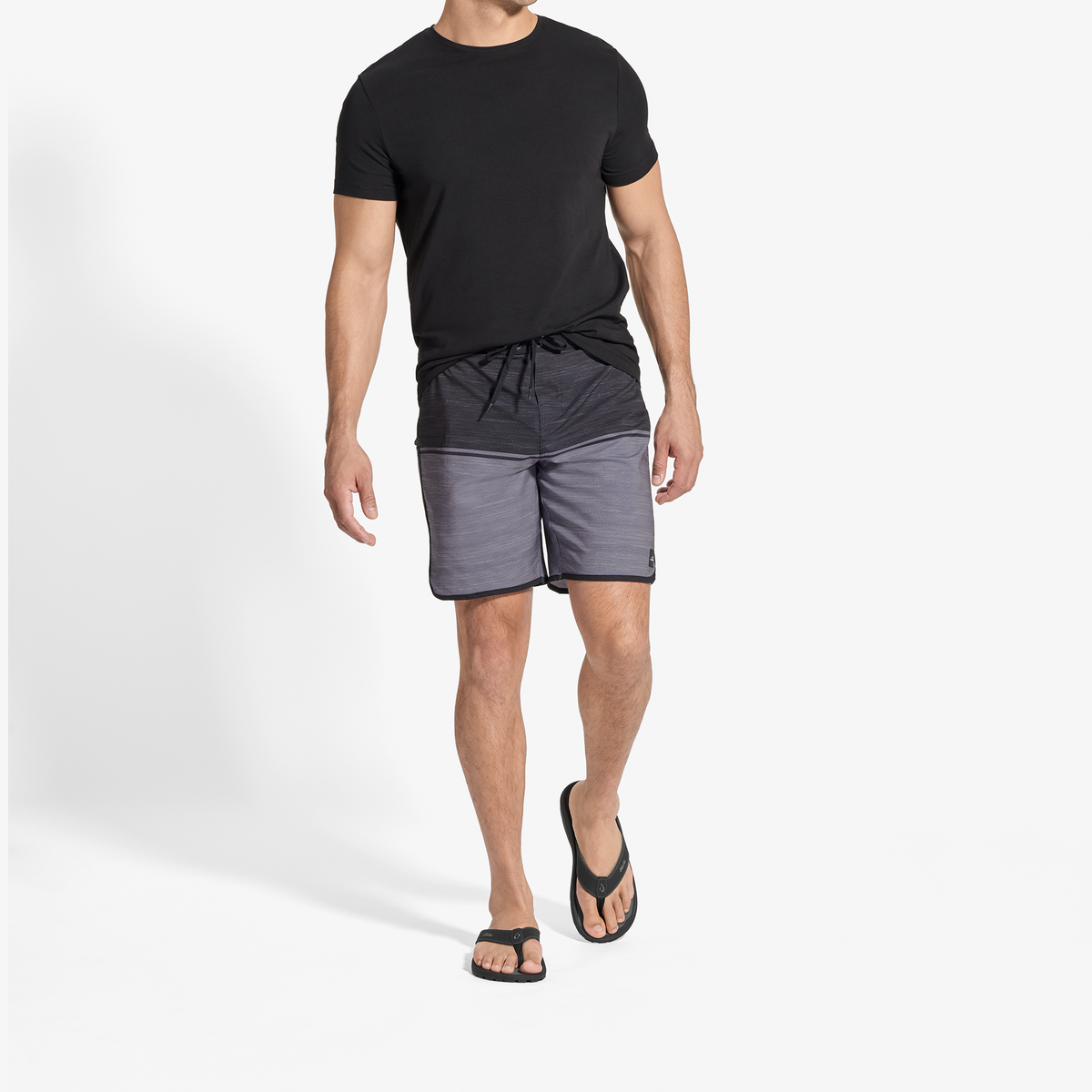 OluKai | OluKai ‘Ohana - Black / Dark Shadow | Men's Beach Sandals