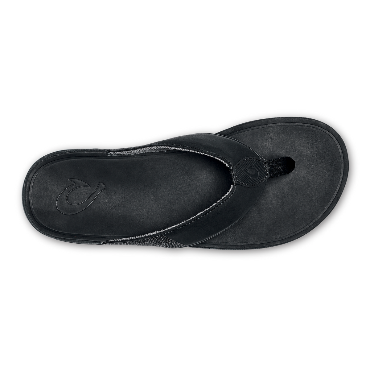 OluKai | Tuahine Men's Waterproof Leather Beach Sandals - Black