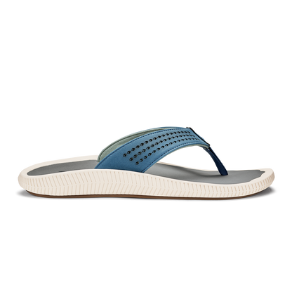 OluKai | Ulele Men's Beach Sandals - Slate Blue / Charcoal