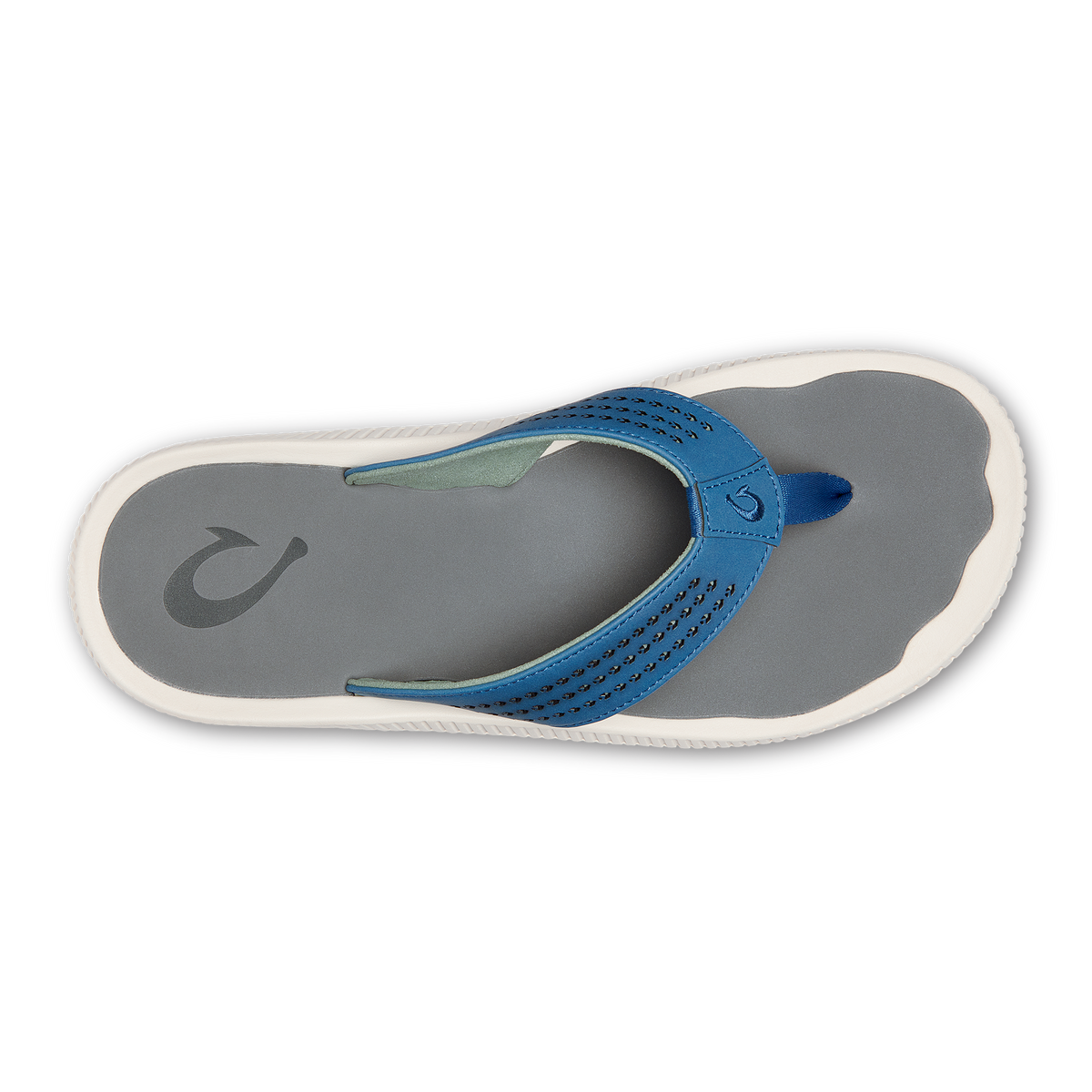OluKai | Ulele Men's Beach Sandals - Slate Blue / Charcoal