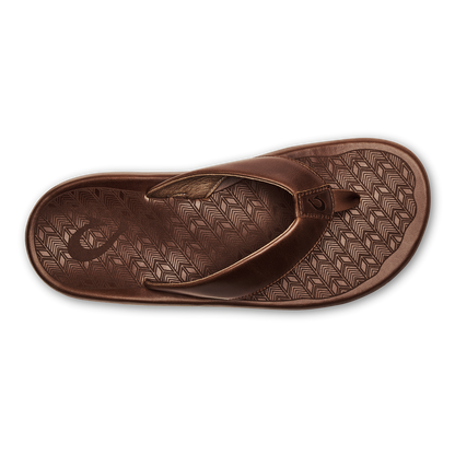 OluKai | ‘Ilikai Men‘s Leather Sandals - Toffee