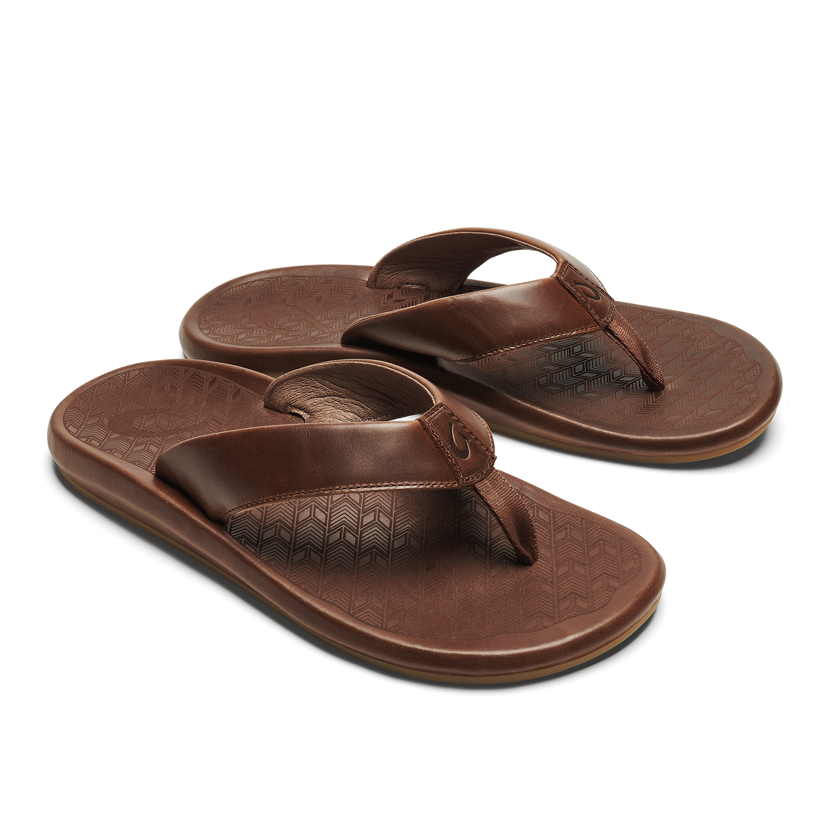 OluKai | ‘Ilikai Men‘s Leather Sandals - Toffee