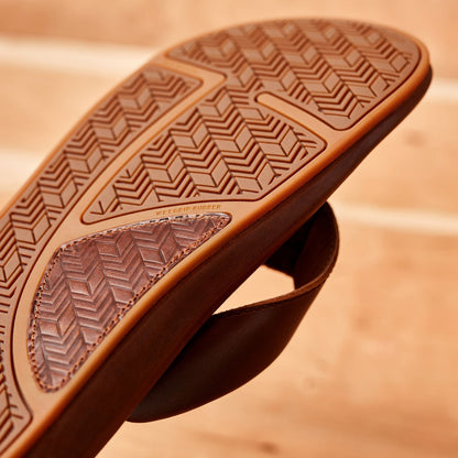 OluKai | ‘Ilikai Men‘s Leather Sandals - Toffee