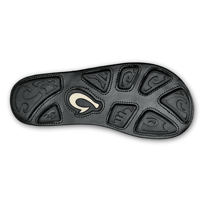 OluKai | OluKai Mea Ola - Black | Men's Leather Beach Sandals