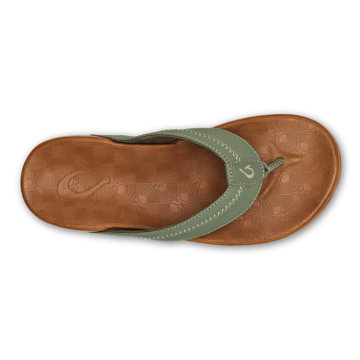 OluKai | Hiapo - Odyssey Grey / Sahara Men’s Leather Beach Sandals