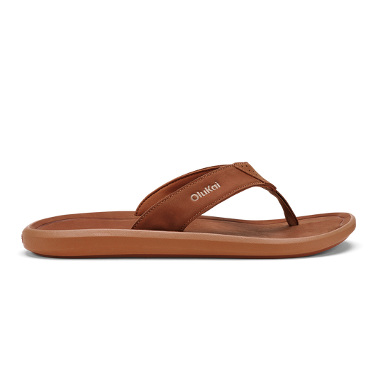OluKai | Pili Men’s Waterproof Leather Sandals - Fox