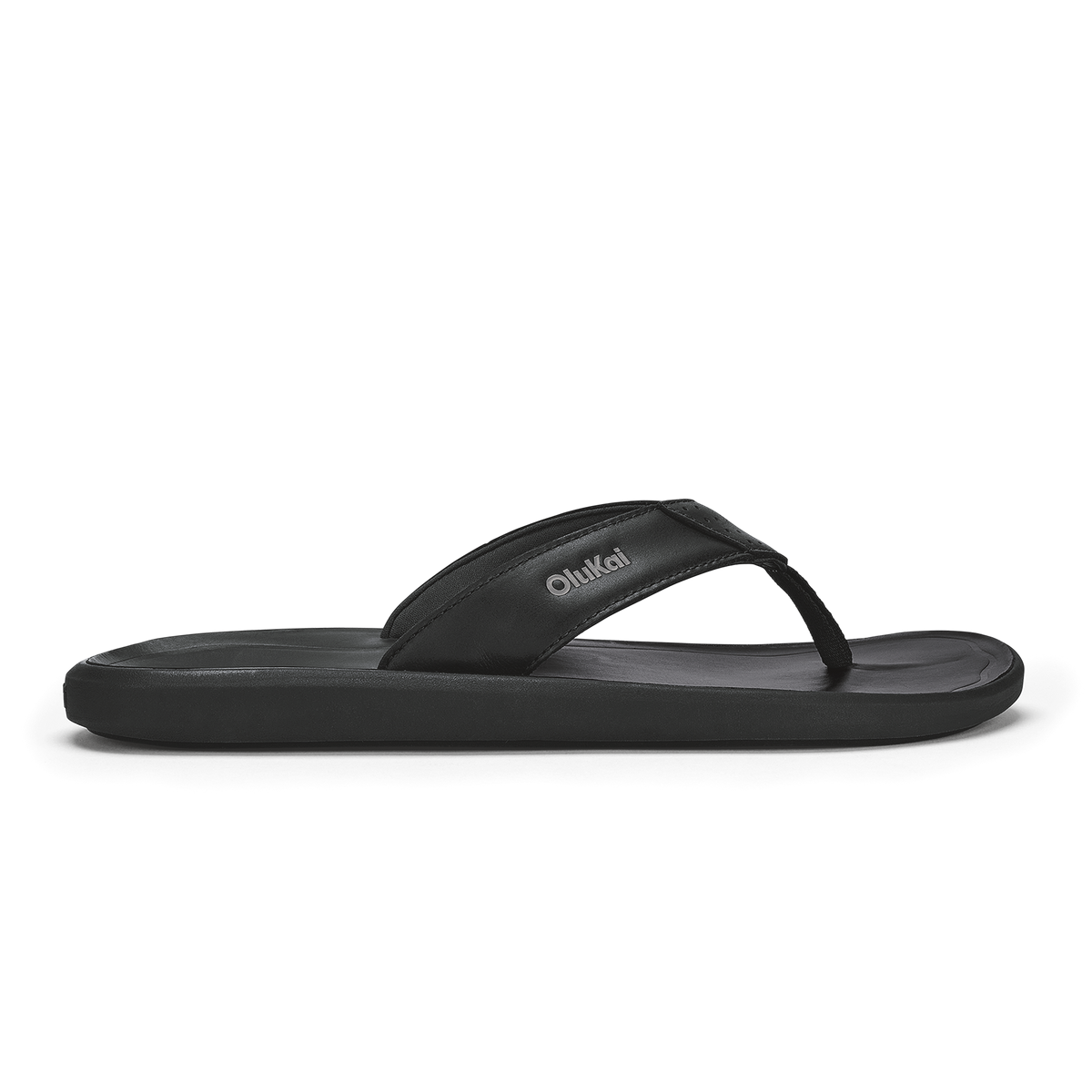 OluKai | Pili Men’s Waterproof Leather Sandals - Lava Rock