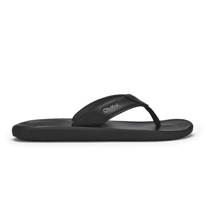 OluKai | Pili Men’s Waterproof Leather Sandals - Lava Rock
