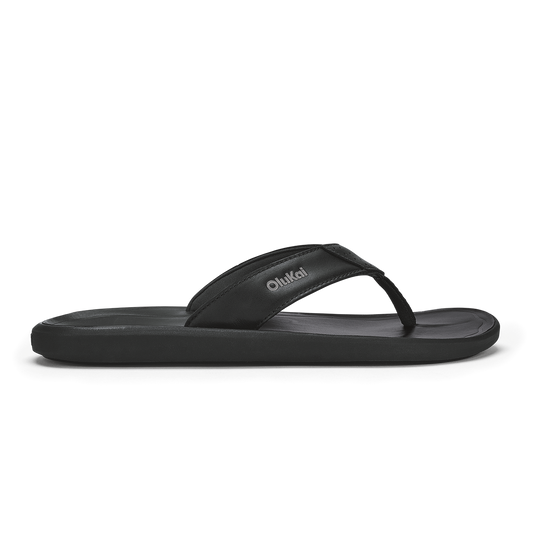 OluKai | Pili Men’s Waterproof Leather Sandals - Lava Rock