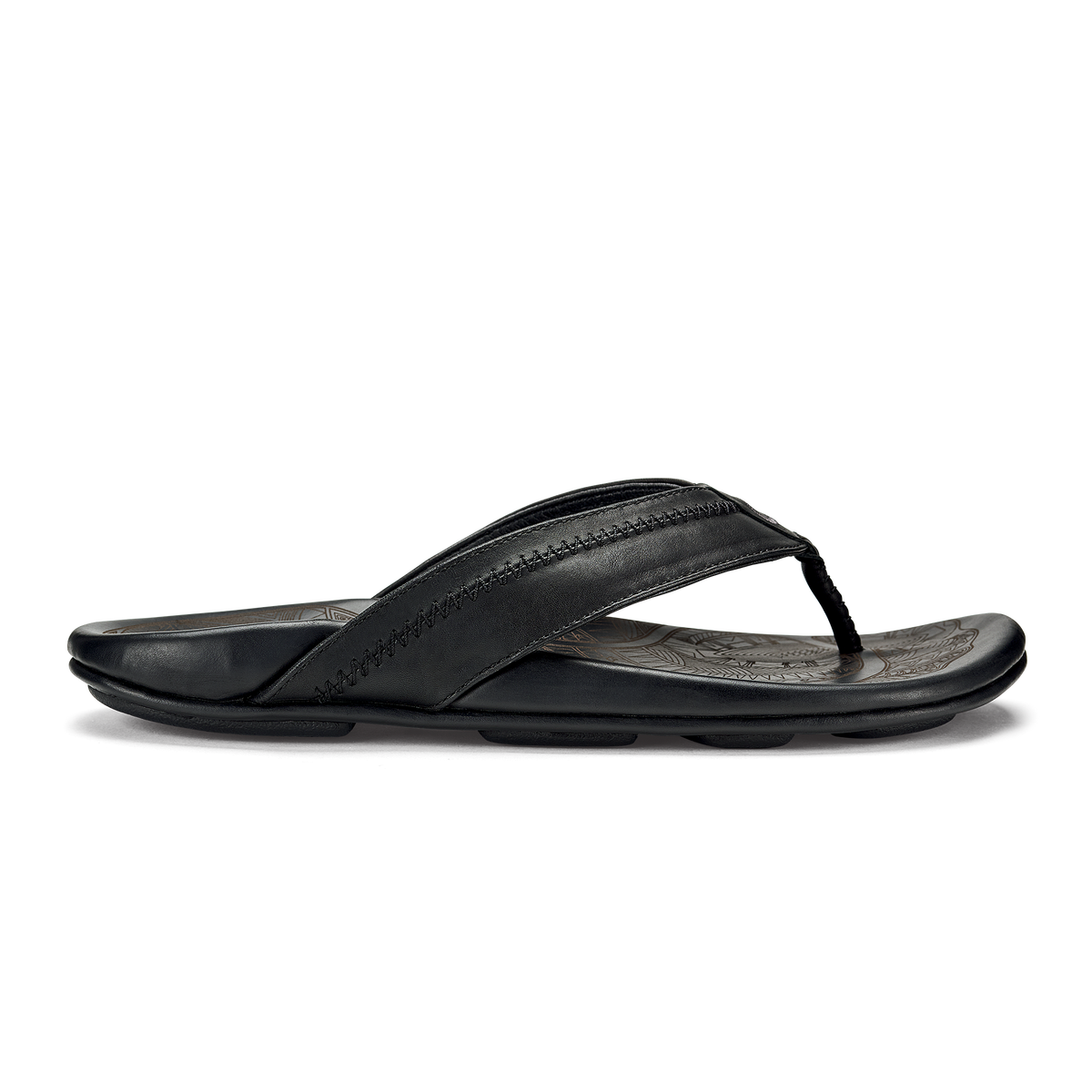 OluKai | Hiapo - Lava Rock Men’s Leather Beach Sandals