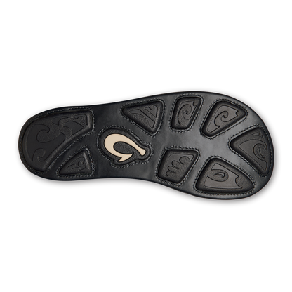 OluKai | Hiapo - Lava Rock Men’s Leather Beach Sandals