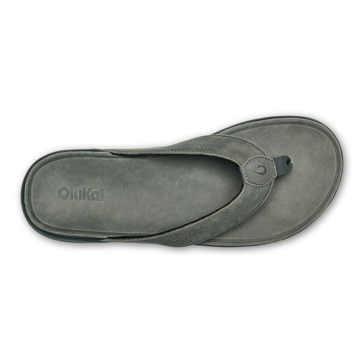 OluKai | Tuahine Men's Waterproof Leather Beach Sandals - Rock