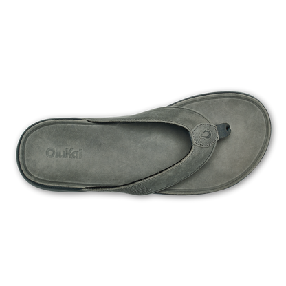 OluKai | Tuahine Men's Waterproof Leather Beach Sandals - Rock