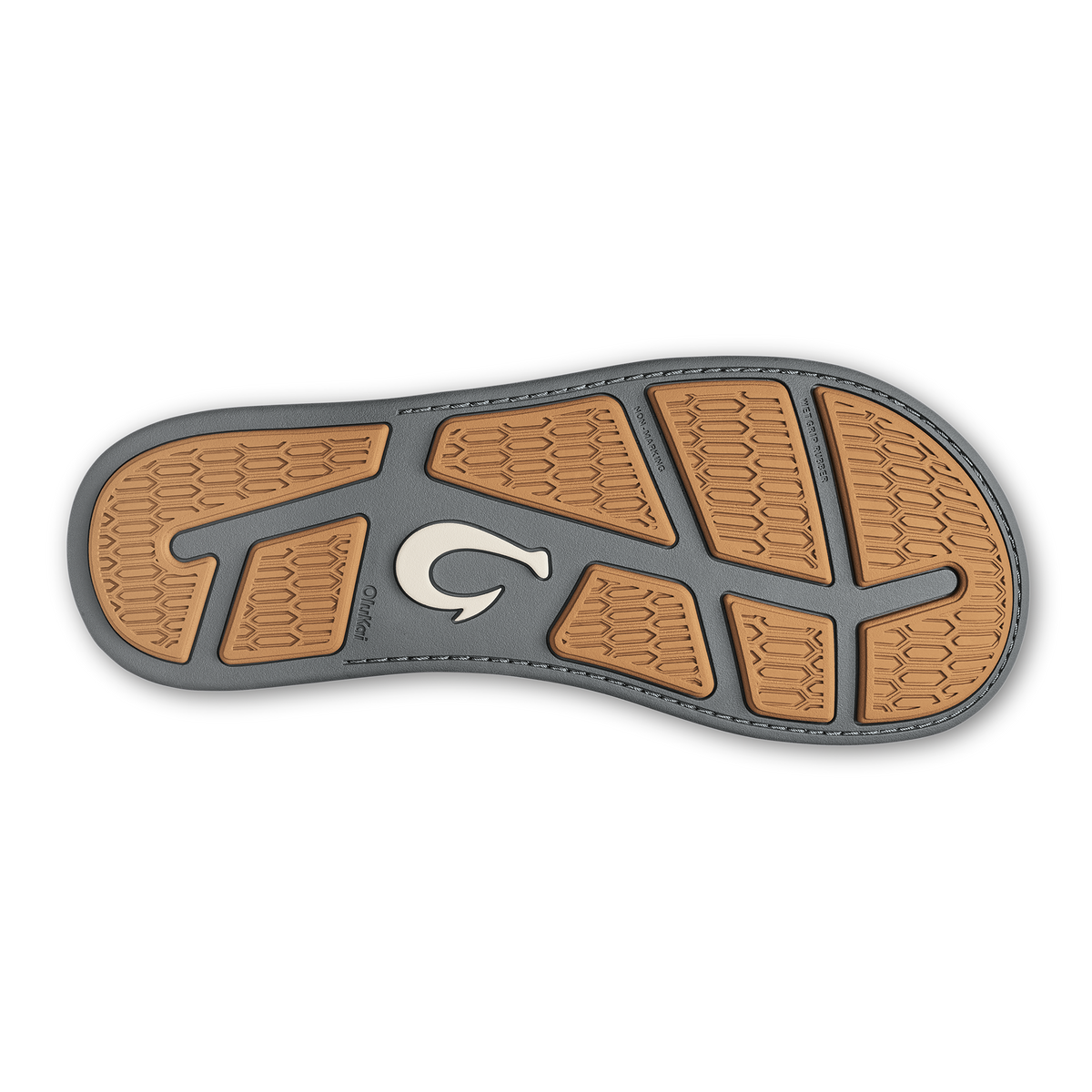 OluKai | Tuahine Men's Waterproof Leather Beach Sandals - Rock
