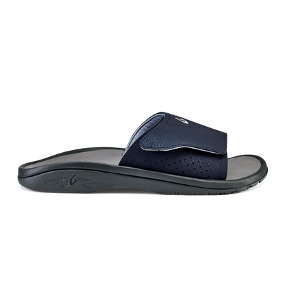 OluKai | OluKai Nalu Slide - Trench Blue / Charcoal | Men's Sandals