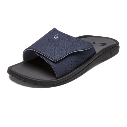 OluKai | OluKai Nalu Slide - Trench Blue / Charcoal | Men's Sandals