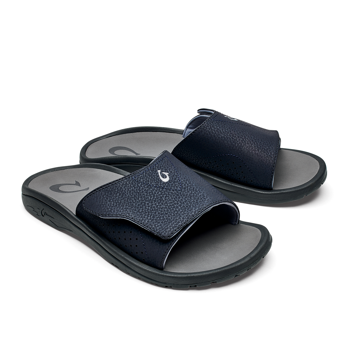 OluKai | OluKai Nalu Slide - Trench Blue / Charcoal | Men's Sandals