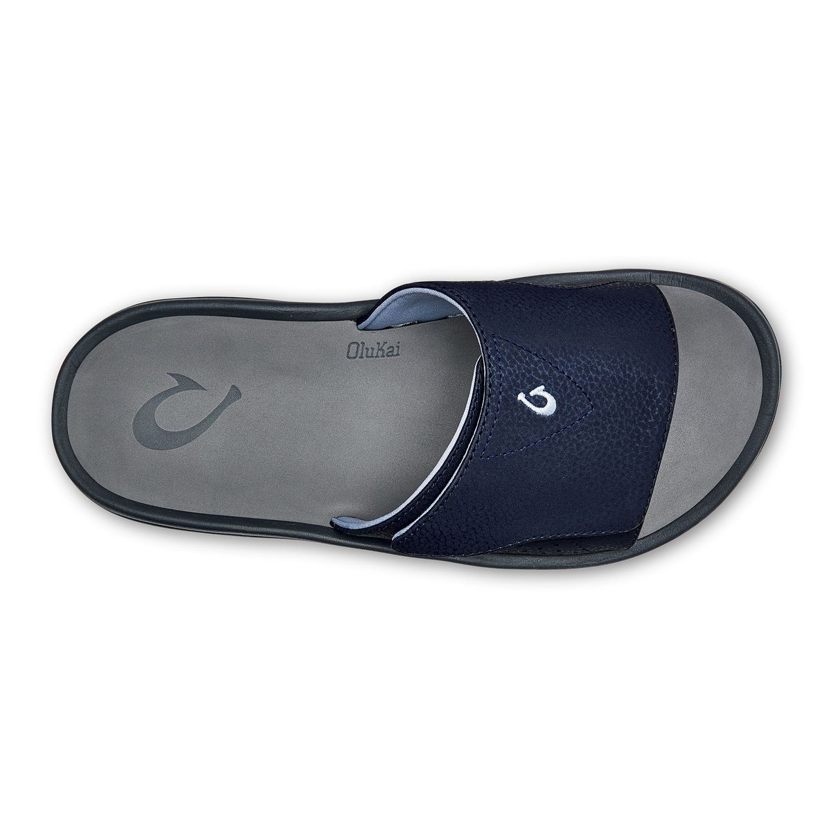 OluKai | OluKai Nalu Slide - Trench Blue / Charcoal | Men's Sandals