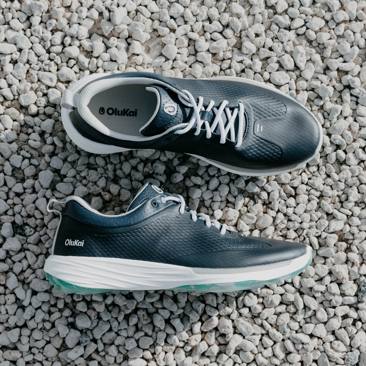 OluKai | Mākena Men’s Waterproof Golf Shoes - Mood Indigo