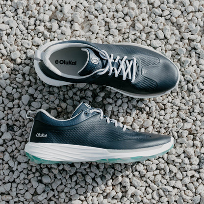 OluKai | Mākena Men’s Waterproof Golf Shoes - Mood Indigo