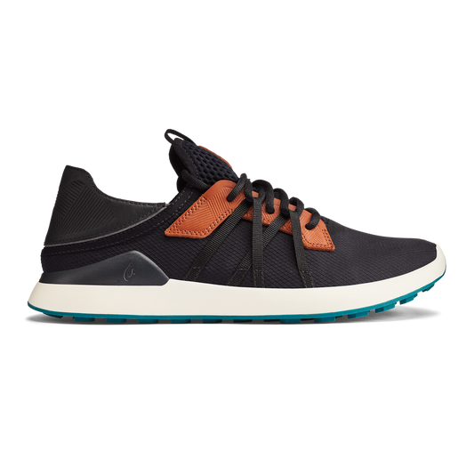 OluKai | Manele Men’s Breathable Golf Shoes - Black / Dark Shadow