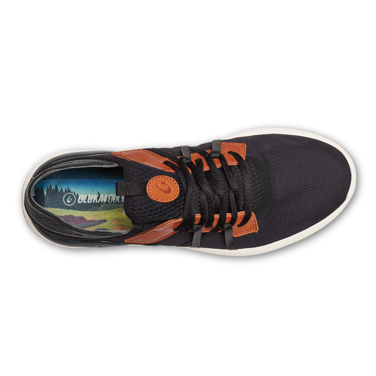 OluKai | Manele Men’s Breathable Golf Shoes - Black / Dark Shadow